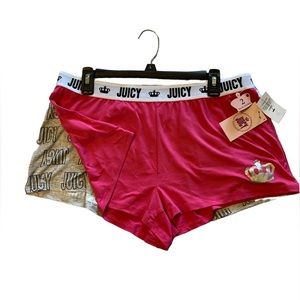 Juicy by juicy couture two pack pajama shorts